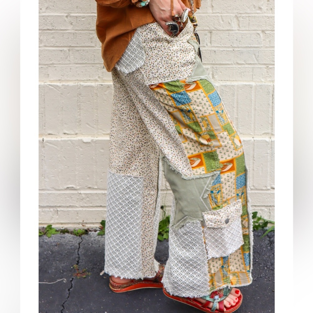 Pol New Ella James Printed Patchwork Detail Woven… - image 2